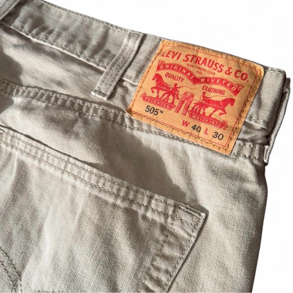 Levi’s 505 Tan Khaki Straight Leg Jeans Men’s 40x30